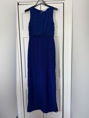 Lush Cobalt Blue Sleeveless Maxi Dress